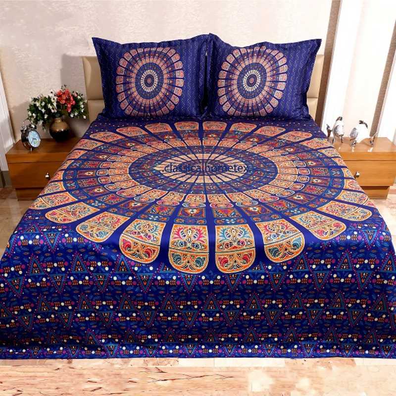 Luxury Panel Cotton Bed Sheet