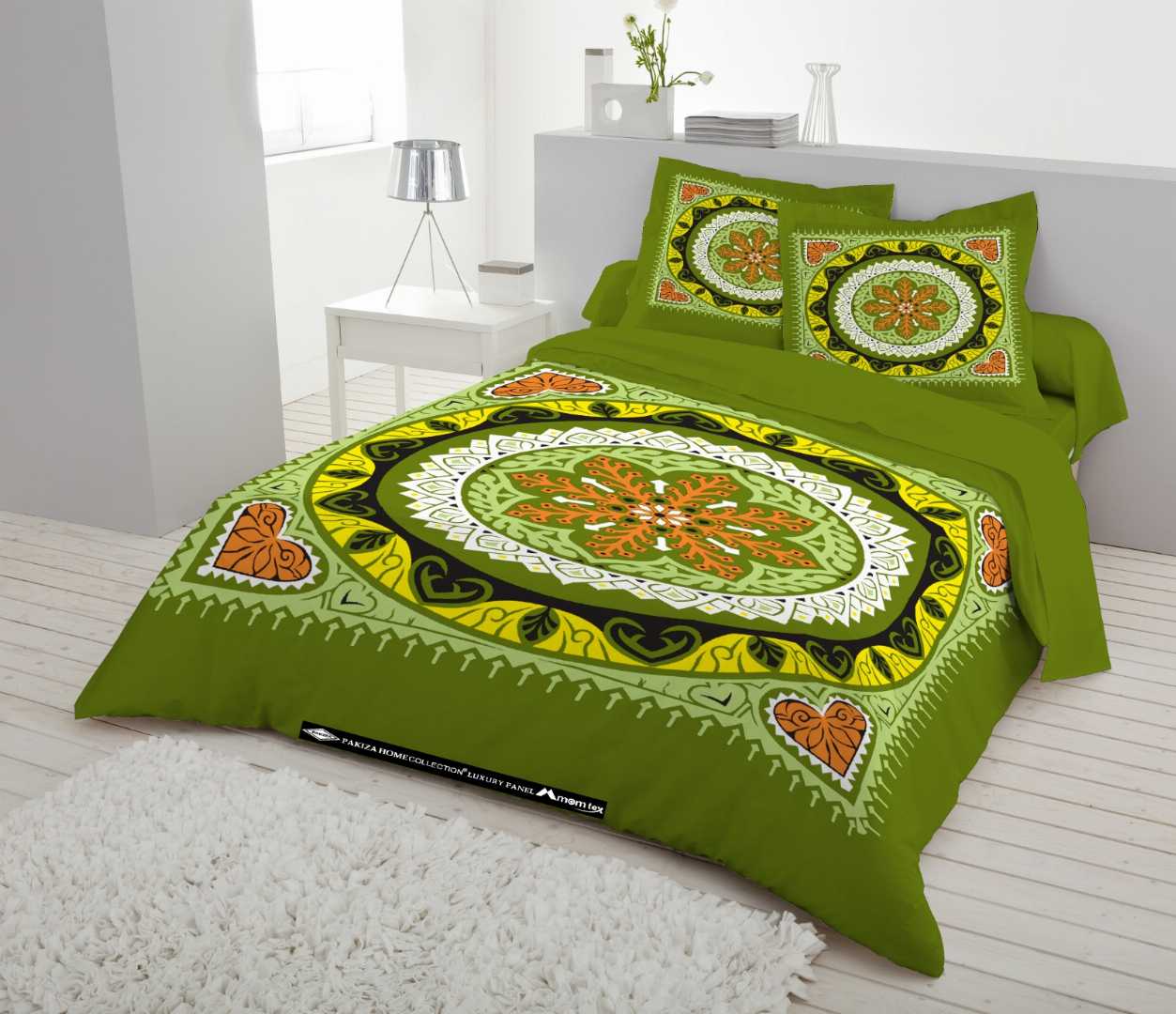 Digital Home Tex Luxury Panel Cotton Bed Sheet King Size
